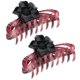 thumbnail image 1 of Accesorios de clip de pinza de pelo de acrílico de color magnífico diseño de flor rojo Yuyangstore Garra de pelo grande para mujer, 1 of 8