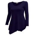 thumbnail image 2 of CHOK Robe Tunique à Manches Longues Col en V Mouchoir Longue Tunique T-Shirt pour Femmes, 2 of 3
