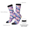 thumbnail image 4 of Cauagu graffiti style Skull flower Print Crew Socks for Women and Men,Adult Athletic Running Socks 1-Pair Sports Socks Work Gear Socks with Moisture Wicking, 4 of 6