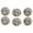 Size C 6Pcs Silver, variant on Clothes Buttons Retro Metal Sewing Buttons for Blazer, Suits, Coat, Uniform, Jacket Size C 10Pcs Gold One Size