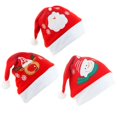 thumbnail image 2 of Gorro navideño de punto con pompón blanco para niños, gorro térmico de hilo de lana, regalo de fiesta de año nuevo para padres e hijos, 2 of 4