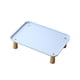 thumbnail image 3 of Soporte elevado para cuenco para gatos, cómodo, lavable, protege el cuello, suministros para mascotas, soporte para plato de alimentación para Azul, 3 of 5