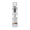 thumbnail image 5 of Furinno PASIR Book Shelf, 4-Tier Bookcase, Bookshelf, Open Storage Shelf, 9 x 12 x 42 Inches, for Home Office, Living Room, Plain White, 5 of 5
