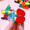 thumbnail image 6 of Wooden Transformable Robot Figure with Elastic Joints, Posable Wood Toy for Creative Desktop Decoration, Flexible Action Model, Random Colors, Multicolor, 6 of 9