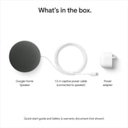 Google Home Speaker - Smart Speaker with 360 - Degree Sound and Gemini For Home Voice Assistant - Hazel