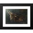 thumbnail image 2 of Karl Wilhelm Diefenbach 14x11 Black Modern Framed Museum Art Print Titled - Dying Deer, 2 of 5
