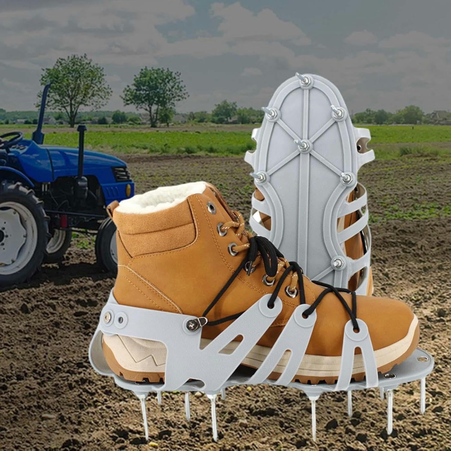 Lawn Aerator Shoes Lawn Aerator Shoes Heavy Duty Nails Lawn Sandals Grass Aerator Shoes Aerating Soil Lawn Reduces Thatch Garden Patio Lawn