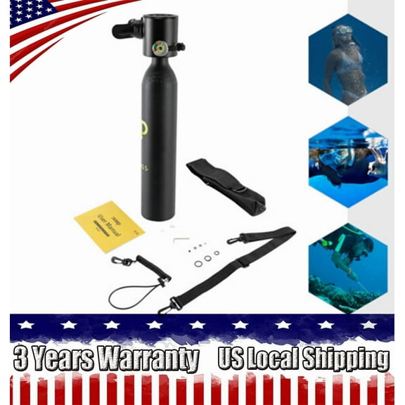 0.5L Mini Scuba Tank Underwater Diving Portable Breath Lungs Scuba Oxygen Tank