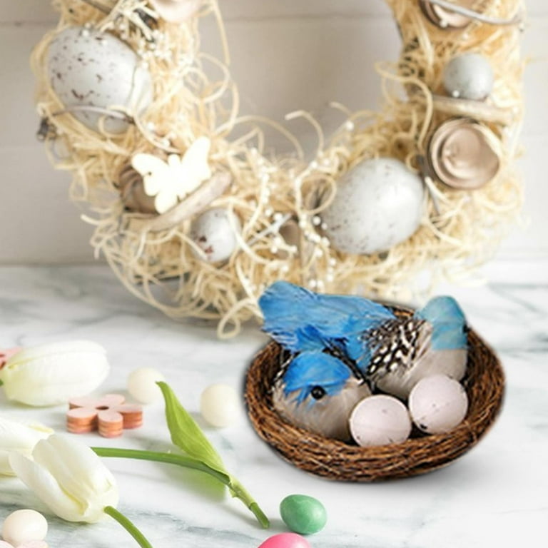 CANVAS Countryside Christmas Bird Nest with Robin Eggs Ornament, 4-in