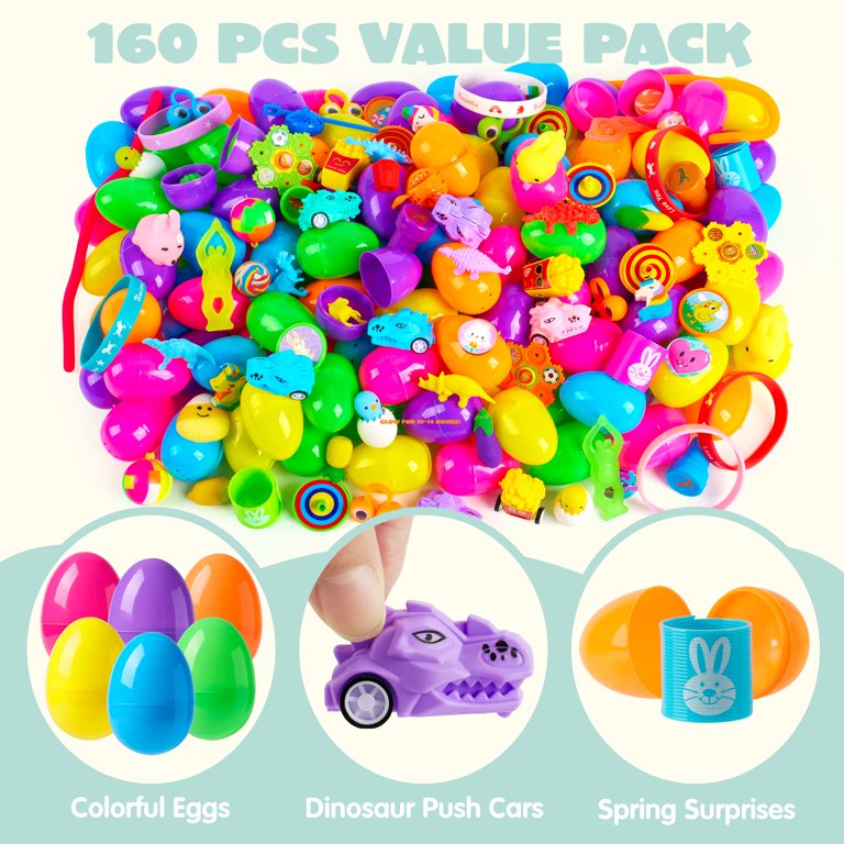 バリバリ　ティアブレイド　泡沫のユークロニア　タペストリーセット売り Joyfy 160 Packs Prefilled Easter Eggs with Assorted Toys,Easter