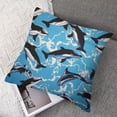 thumbnail image 7 of Ocean Killer Whales Funny Throw Pillow Covers Pack Plush Cushion Protect Case for Sofa Bedroom, 7 of 7