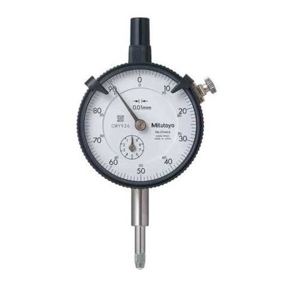 Mitutoyo Dial Indicator,0 to 10mm,0-100 2046A-11
