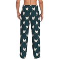 thumbnail image 3 of Uemuo Funny Chicken Pattern Men's Wide Leg Palazzo Lounge Pants with Pockets Light Weight Loose Comfy Casual Pajama Pants-XX-Large, 3 of 9