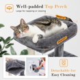 thumbnail image 4 of Cat Tree es Cat Tower with Dual Condos for Indoor Cats Plush Cat House with Padded Perch Scratching Ramp and Posts and Replaceable Balls, 4 of 7