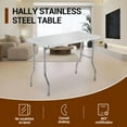 thumbnail image 4 of TEQIN Commercial Worktable,Folding Stainless Steel Kitchen Prep Table,Heavy-Duty Folding Prep Table for Restaurant Kitchen Home and Hotel, 4 of 8