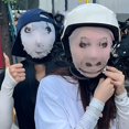 thumbnail image 2 of Funny Spoof Mask, 3D Printed, Emoticon Headscarf, Creative Prank Cosplay Mask, Riding Sunscreen, 2 of 8