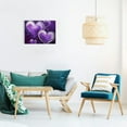 thumbnail image 6 of Chilfamy Purple Hearts Artistic Painting Canvas Wall Decor Ready To Hang 16x12in, 6 of 6