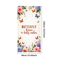 thumbnail image 3 of Floral Design Butterfly Baby Shower Banner Garden Theme for Baby Shower Party Decoration Event, 3 of 7
