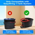 thumbnail image 2 of 2 Pack Spin Mop Scrub Brush Head Compatible with Ocedar EasyWring 1-Tank System | Thickened Sponge Scouring Pad for Tub, Tile, Wall, Floor, Kitchen, 2 of 8