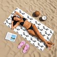 thumbnail image 3 of Ryvnso Cute Panda Cartoon Stylish Beach Towel Swimming Yoga Bath Towels Large Sand Free Towels 31"W x 71"L, 3 of 7