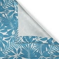 thumbnail image 6 of Ambesonne Aqua Valance & Curtain, Hawaiian Trees Foliage, 55"x24", Blue White, 6 of 6