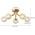 thumbnail image 2 of TFCFL Sputnik Ceiling Light 5 Lights Semi Flush Mount Globe Pendant Lamp Fxiture For Living Dinning Room, 2 of 15