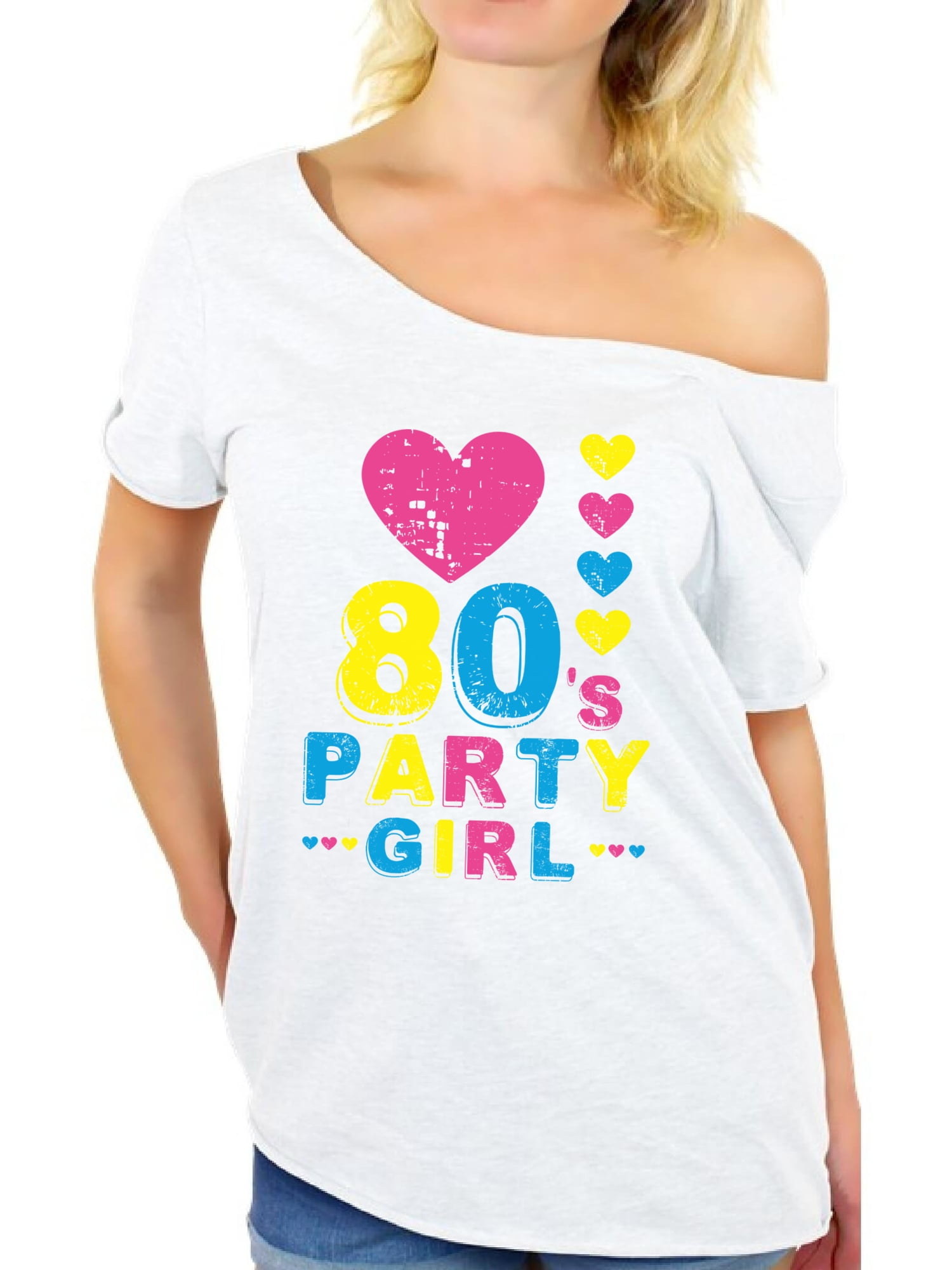 Awkward Styles 80s Party Girl Shirt 80s Girl Shirt 80s Girl Costume 80s