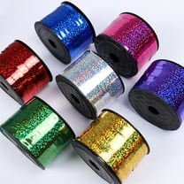 LABSERRON 6 Rolls Plastic Ribbon Crimped for Crafts Party Decoration 98.4 x 0.2 x 0.04in