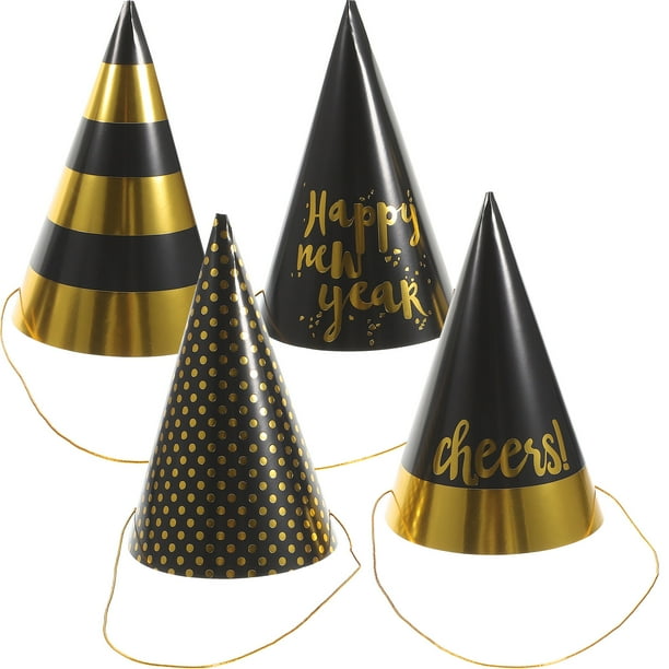 ColoMX 20 PCS creativos para el año nuevo sombreros de fiestas de cone Suministros de fiesta decorativos de la fiesta.