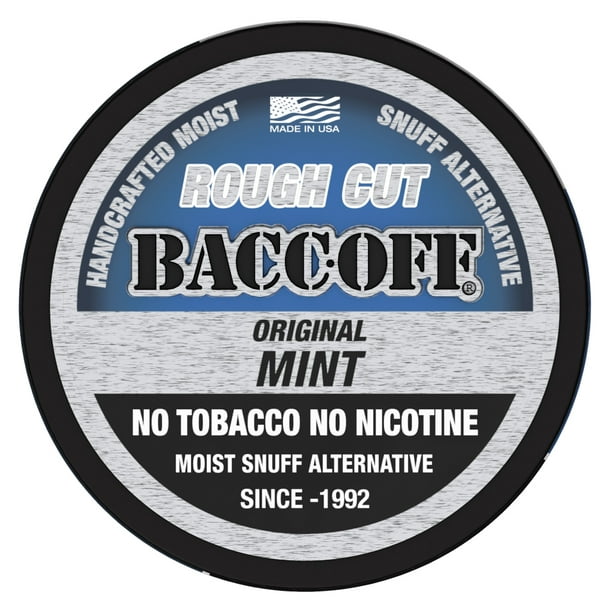 Baccoff Original Mint Rough Cut Premium Tobacco Free Nicotine Free Snuff Alternative 5 Cans Walmart Com Baccoff Original Mint Rough Cut Premium Tobacco Free Nicotine Free Snuff Alternative 5 Cans Walmart Com
