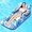 GREY, variant on Pool Floats Adult, Pool Floaties with Cup Holder and Phone Holder, Pool Lounger Float with Headrest, Backrest and Footrest, 65" Thicken PVC Inflatable Pool Float for Adult Pool Party Beach Cool