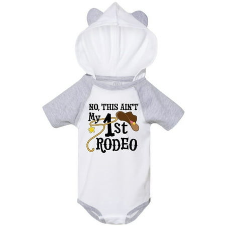 

Inktastic No This Ain t My 1st Rodeo Cowboy Hat and Lasso Gift Baby Boy or Baby Girl Bodysuit