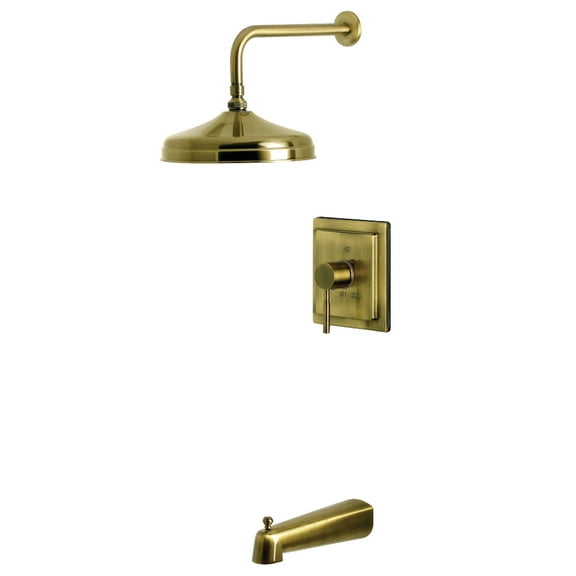 Kingston Brass KB6143DL Concord Single-Handle Pressure Balanced Tub and Shower Faucet, Antique Brass