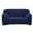 Navy Blue, variant on Velvet Sofa Cover Single Chair Plush Couch Cover Slipcover All-Inclusive Protector Washable with Non-Slip Straps, Purple