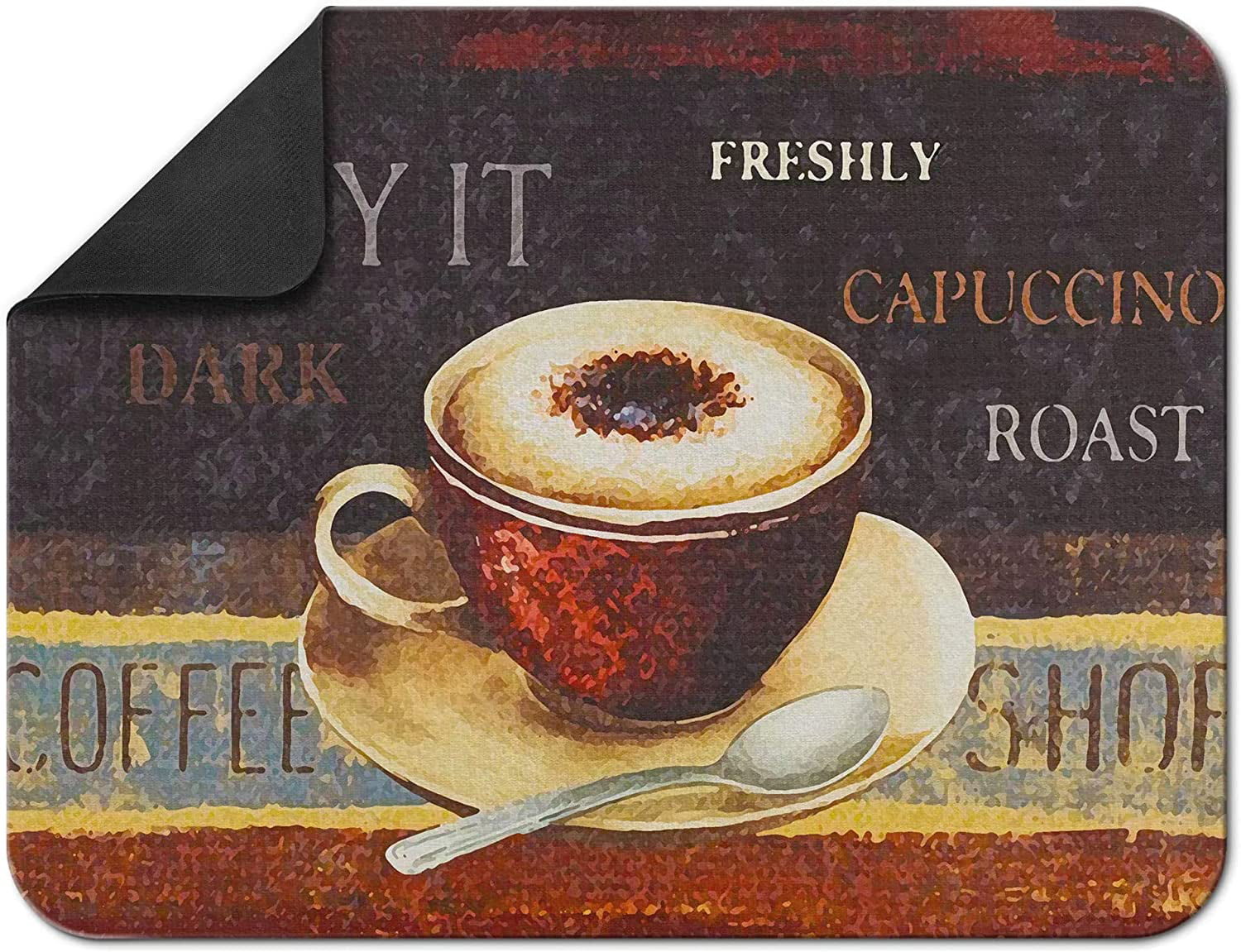 Artistic Beautiful Coffee Mat 24x18 Inch for Kitchen Counter