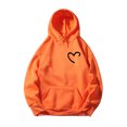 thumbnail image 1 of Sudadera cómoda Gibobby Sudadera con capucha color sólido informal para mujer anaranjado XXXL, 1 of 4