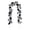 E, variant on Halloween Garland with Black Roses, Artificial Flower Vine for Mantle and Fireplace Decor, Gothic Floral Garland for Front Door, Staircase, and Holiday Party, A