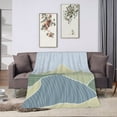 thumbnail image 6 of ZNDUO Lightweight Microfiber Bed Blanket, Japanese Abstract Graphics Art Pattern Super Soft Flannel Cozy Throw Blankets, 80"x60", 6 of 8