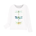 thumbnail image 4 of RXIRUCGD Chemises à Manches Longues pour Filles, Col Rond Mignon, Blouses Décontractées Élégantes (Blanc, Taille:9 Ans), 4 of 5