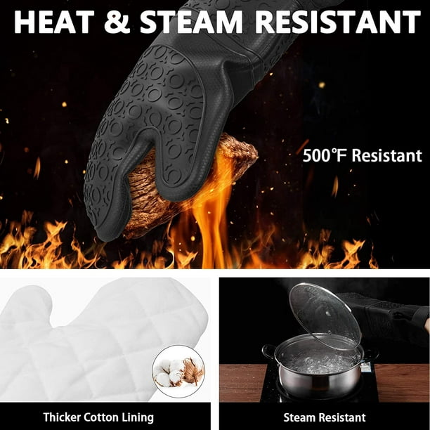  Oven Mitts Heat Resistant – (Aqua Color) Mini Oven