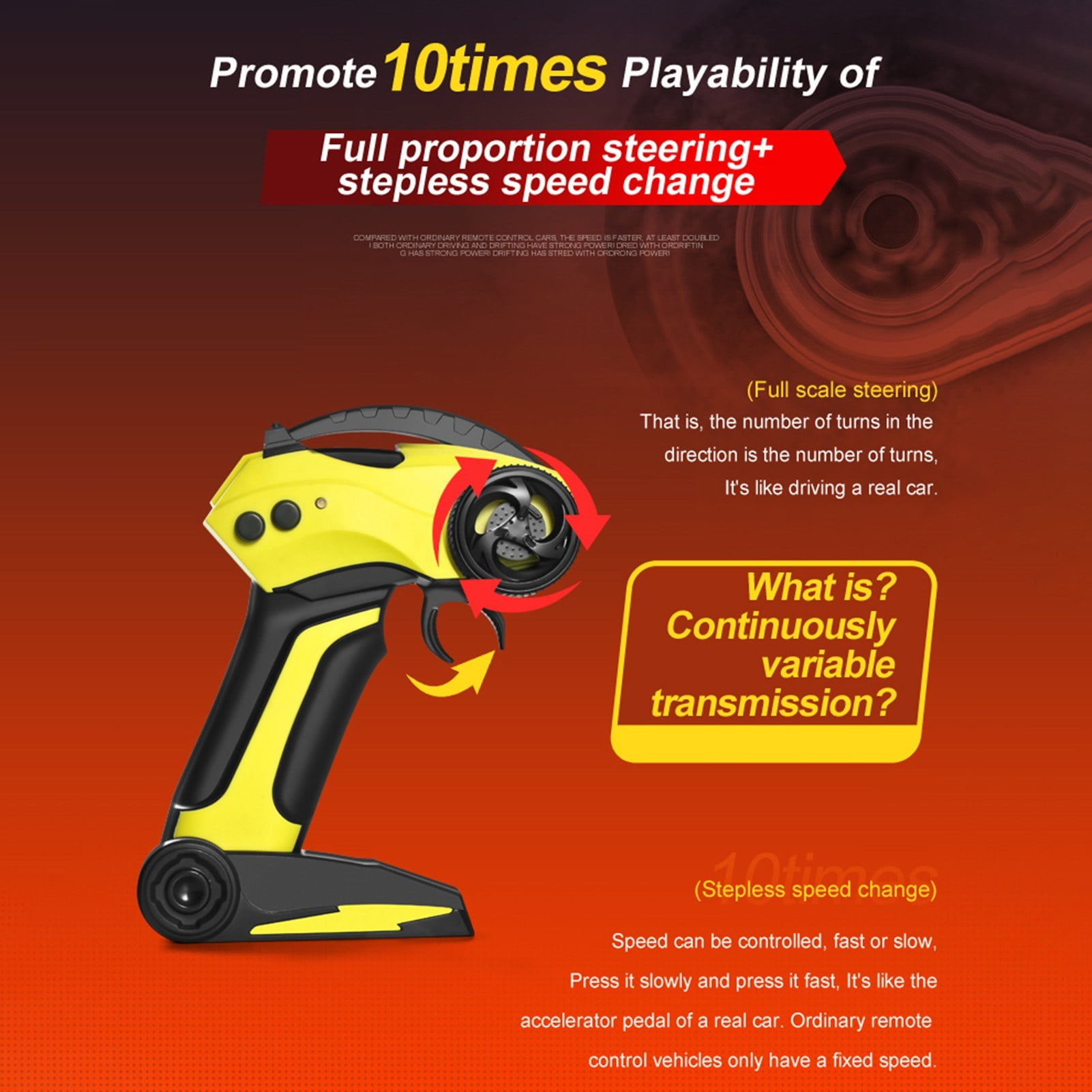 4WD 2.4GHz Remote Control Race Car 30km/h High Speed