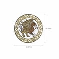 thumbnail image 2 of Celtic Gryphon dragon Circle Embroidery Iron On/Sew Patch [6.87" X 6.87"], 2 of 10