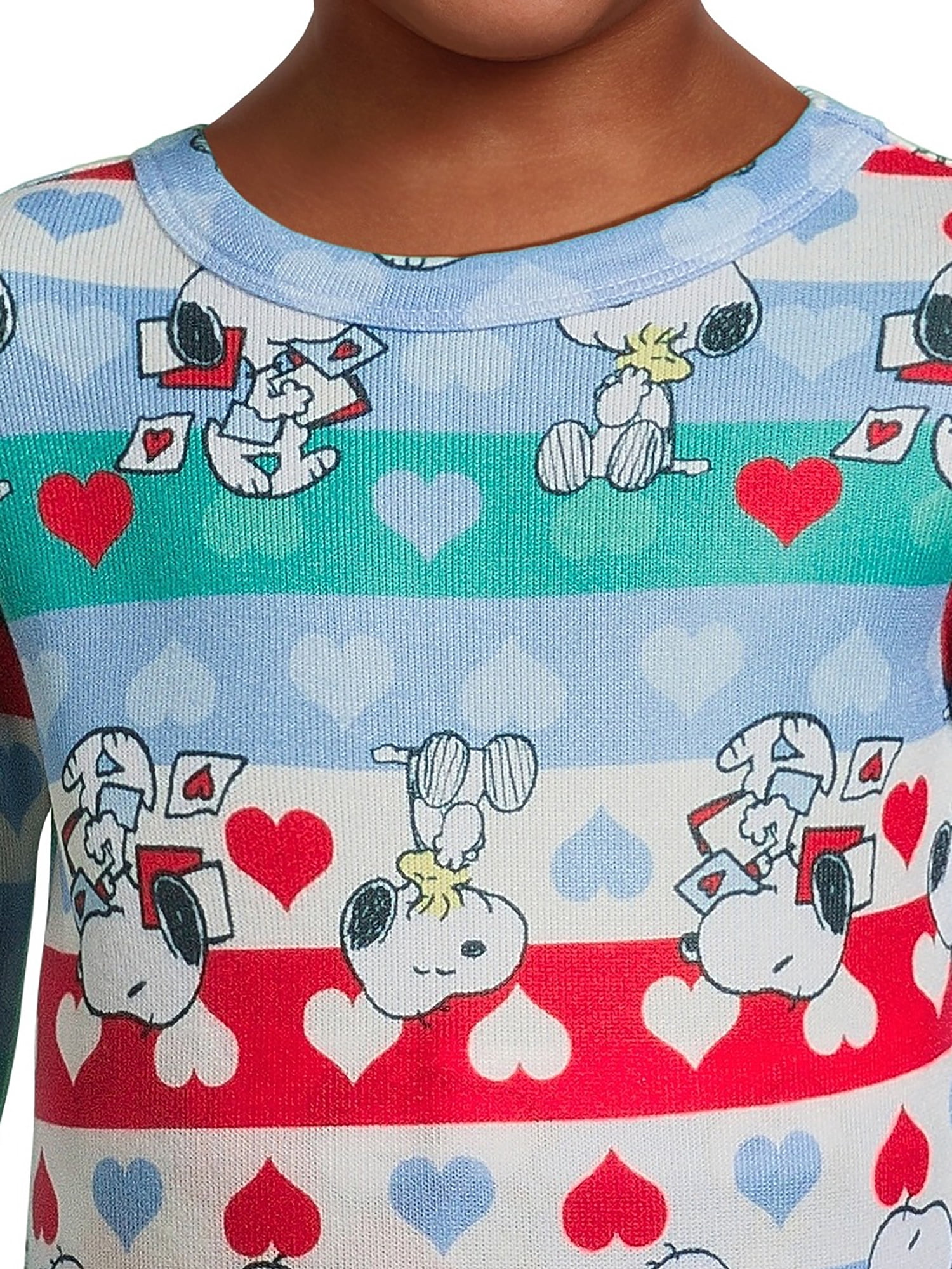 Character Toddler Unisex Valentine's Day Pajama Set, 2-Piece, Sizes 12M-5T