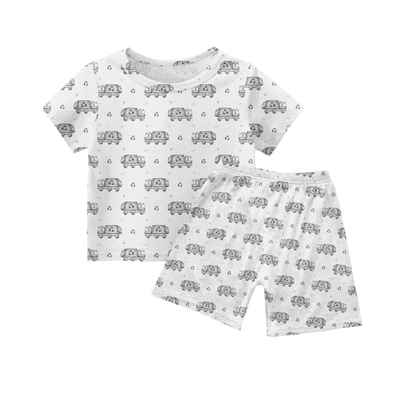 Xyxonk Kids Coloring Shirts and Pants 2-Piece Colouring Pajama Sets for Boy and Girl You Can Color with Markers Cartoon Sleepwear Size 3-4 Years Two-Piece 2 Pcs Beige 110