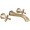 Champagne Bronze, variant on Delta Stryke: Wall Mounted Lav
