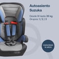 thumbnail image 2 of Autoasiento para Bebe, Portabebe Ergonomico con Booster Bebesit  Silla De Auto Butaca Suzuka Azul, 2 of 8