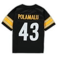 thumbnail image 3 of Infant Mitchell & Ness Troy Polamalu Black Pittsburgh Steelers 2005 Retired Legacy Jersey, 3 of 3