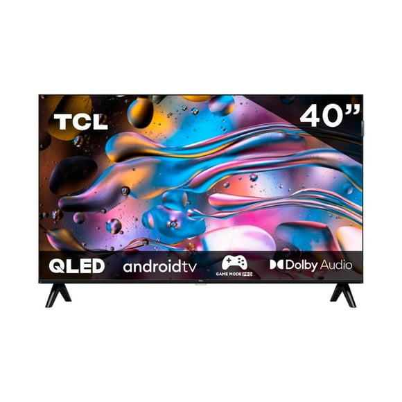Smart TV TCL 40" FHD QLED HDR10 Google Assistant Alexa Negro 300 Nits 60 Hz