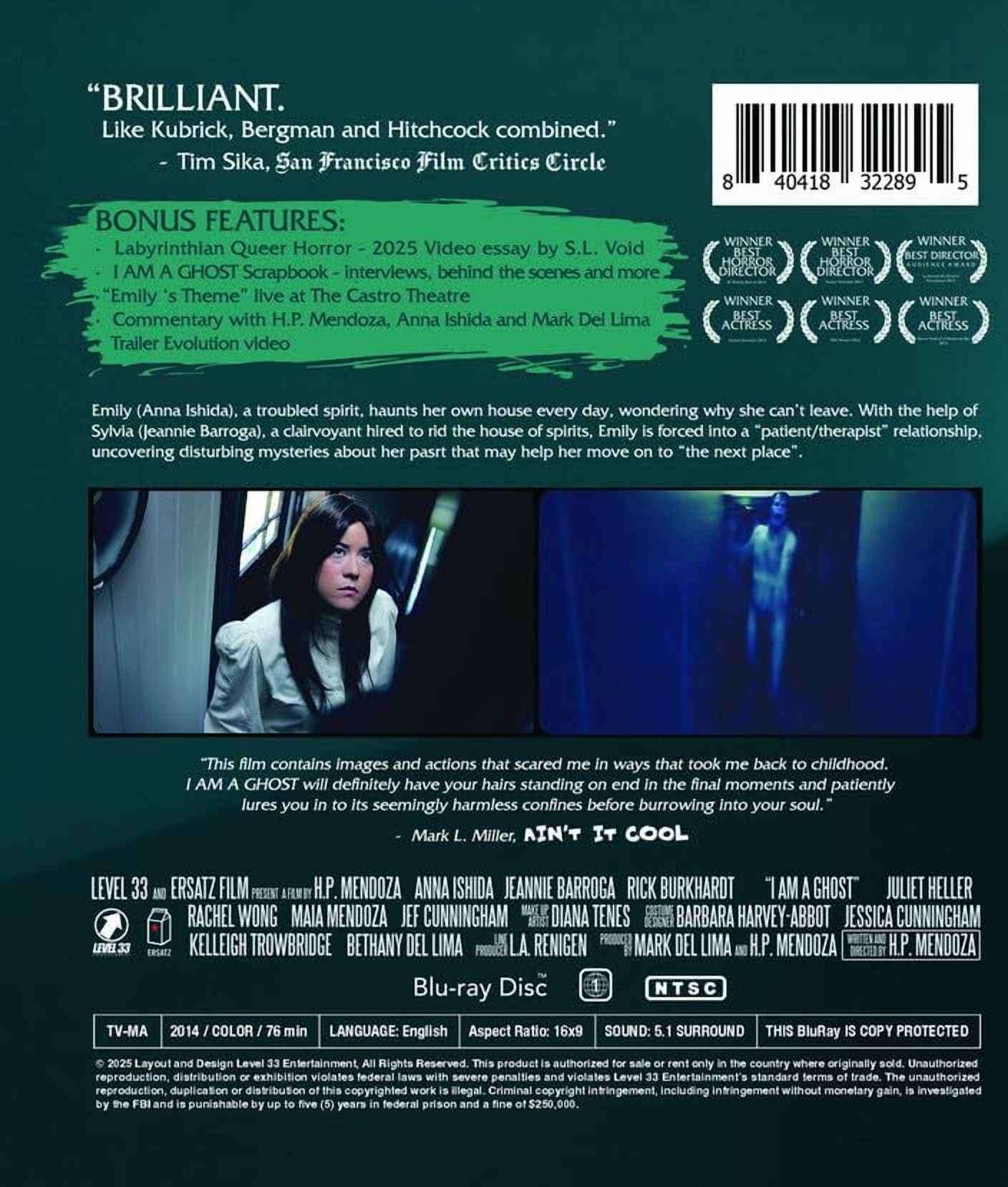 Level 33 Ent. - I Am A Ghost [BLU-RAY]