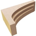 thumbnail image 6 of 3"W x 9"D x 6"H Classic Rockford Rough Cedar Woodgrain TimberThane Corbel, Primed Tan, 6 of 6